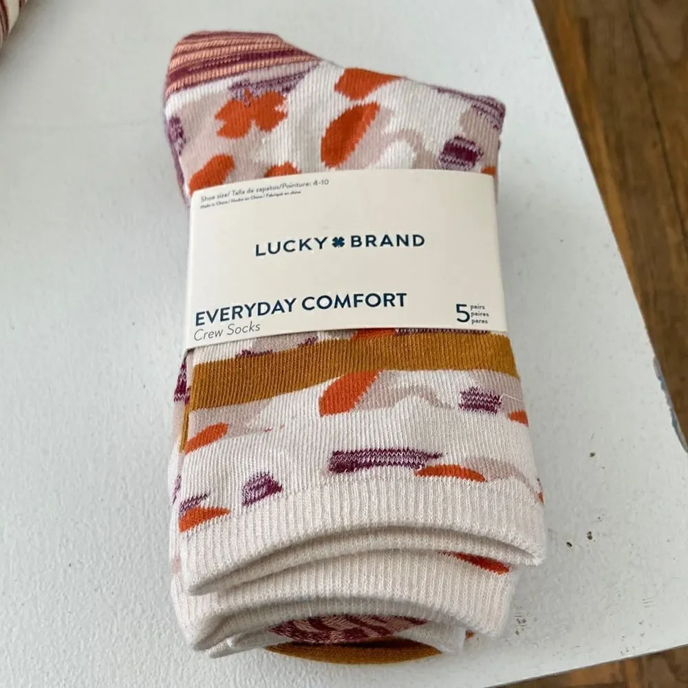 Lucky Brand Everyday Crew Socks